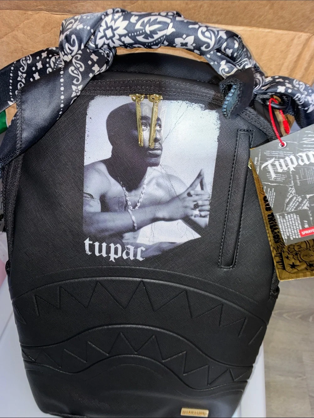 24HR DROP ⬇️ Tupac Sprayground bandana backpack